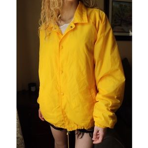 LIKE NEW Authentic WorkGear Yellow Zipper Raincoat